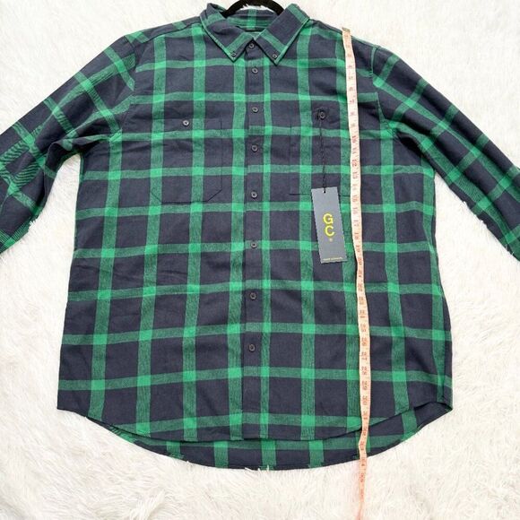 NWT Men Good Counsel Strom Long Sleeve Flannel Shirt in Green Size XLT - Picture 4 of 10